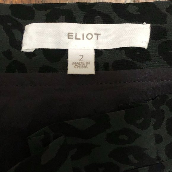 Madewell Silk Leopard Print High Waist Zip Skirt - Picture 5 of 8